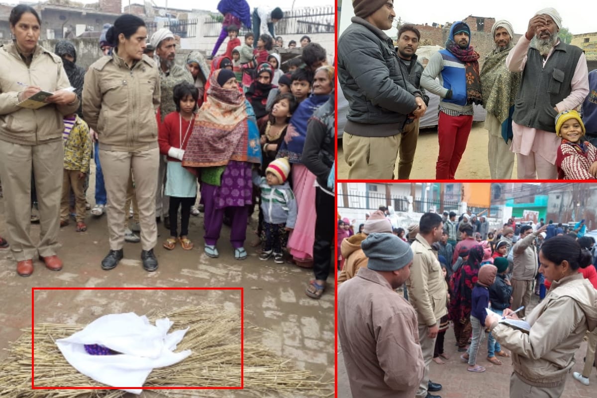 Newborn girl dead body found wrapped in cloth in garbage heap in Baghpat
