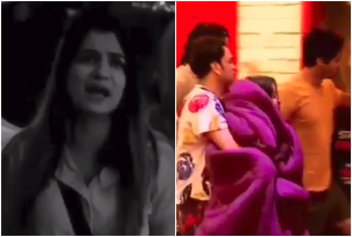 bigg boss 13 shefali bagga midnight drama vikas and sidharth locked her in bathroom