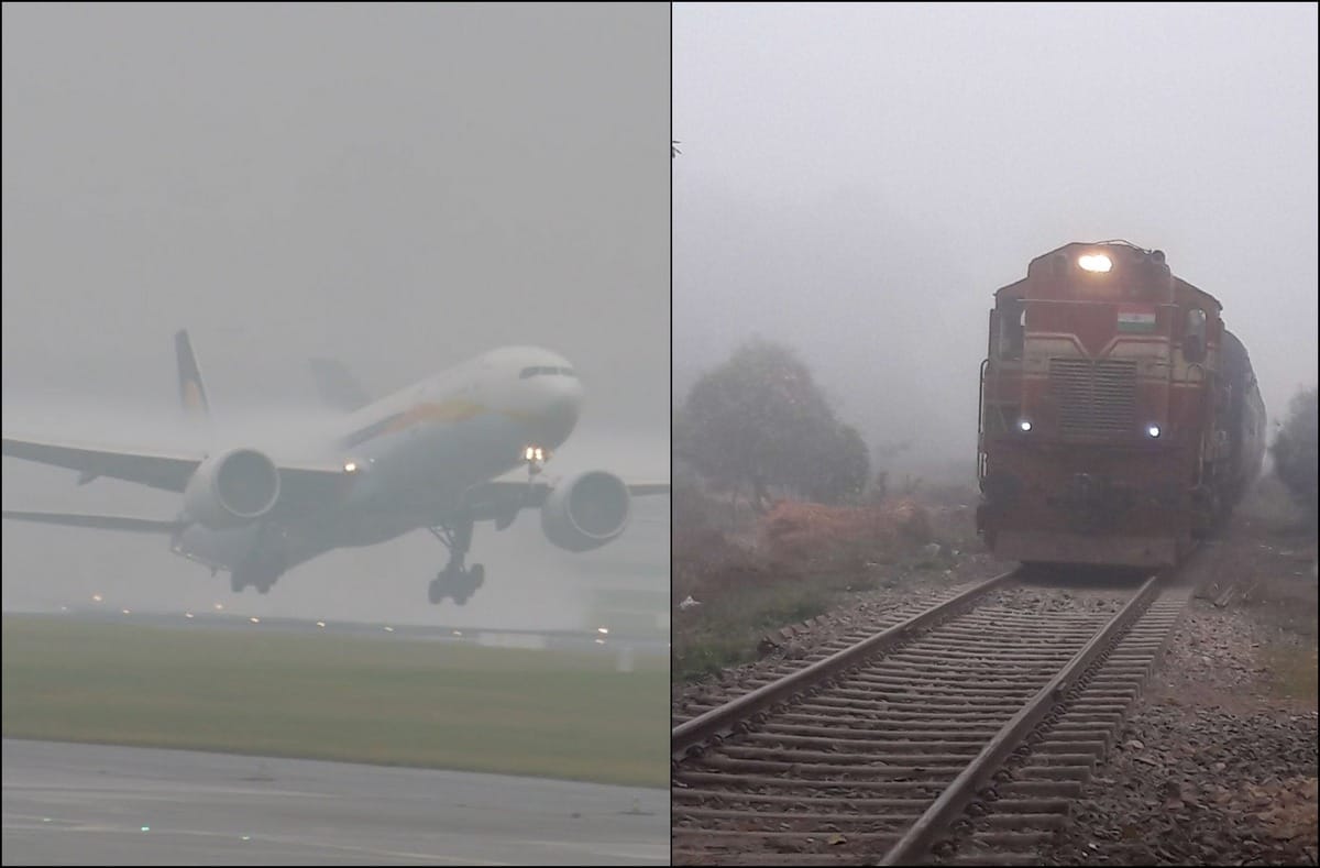 Varanasi fog many trains flights also affected lates