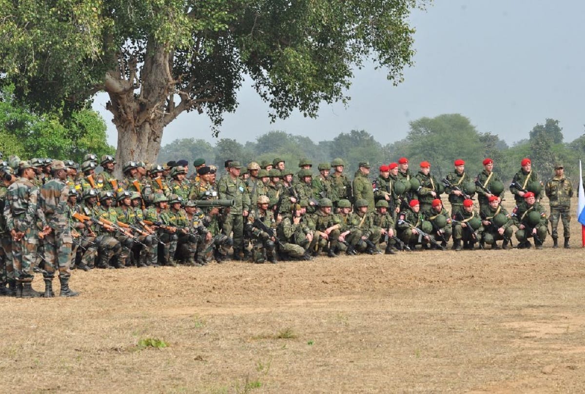 Indian and Russian army joint exercise in Jhansi babina camp Indra 2019