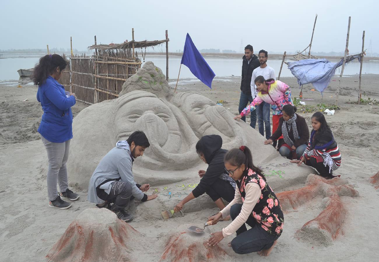 DAV won national level sand craft competition in kanpur