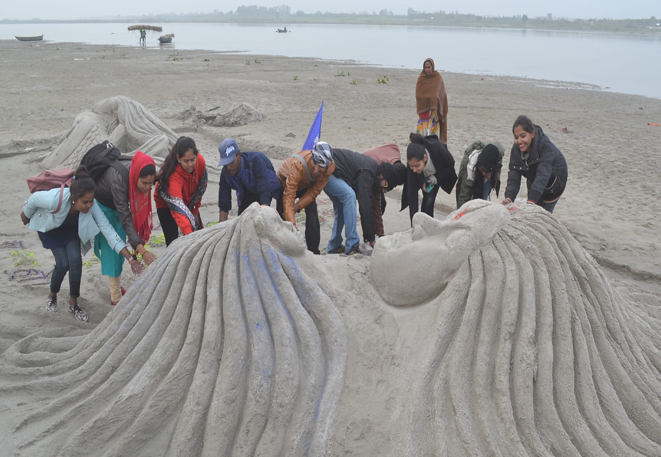 DAV won national level sand craft competition in kanpur