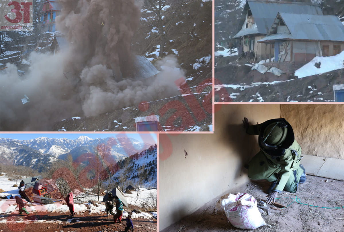 indian army defused mortar missile in uri sector jammu kashmir, blasted the house