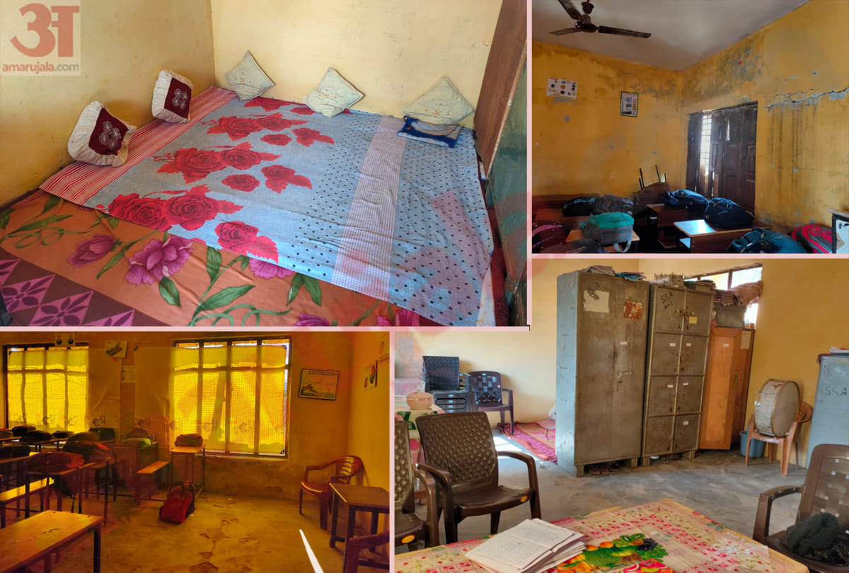 government high school teachers found sleeping in staff room in jammu