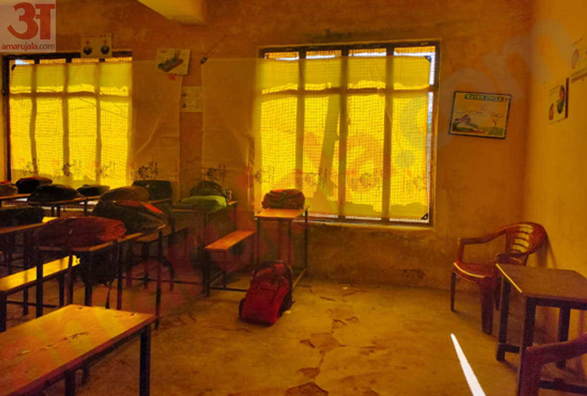 government high school teachers found sleeping in staff room in jammu
