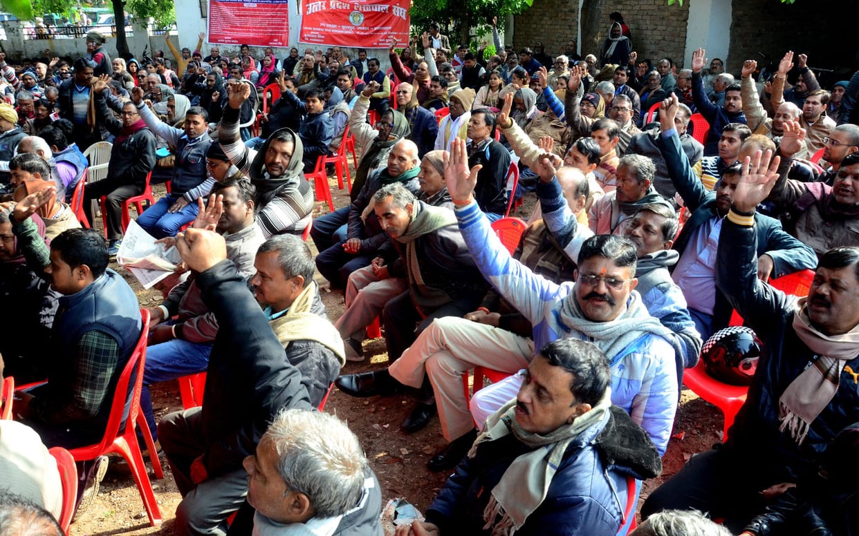 Strike of accountants, solidarity visible