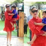 kareena kapoor looks ravishing in latest red hot lace dress