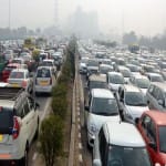 Delhi traffic jam