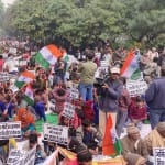 Protest in CAA support