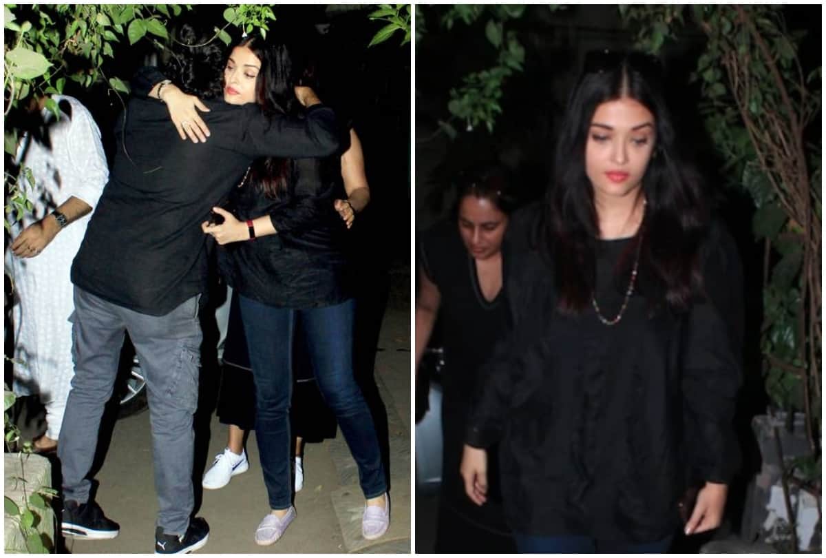 Aishwarya Rai Bachchan Vidya Balan emotional at Makeup artist Subhash Vagal prayer meet