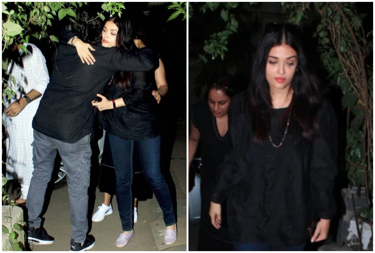 Aishwarya Rai Bachchan Vidya Balan emotional at Makeup artist Subhash Vagal prayer meet