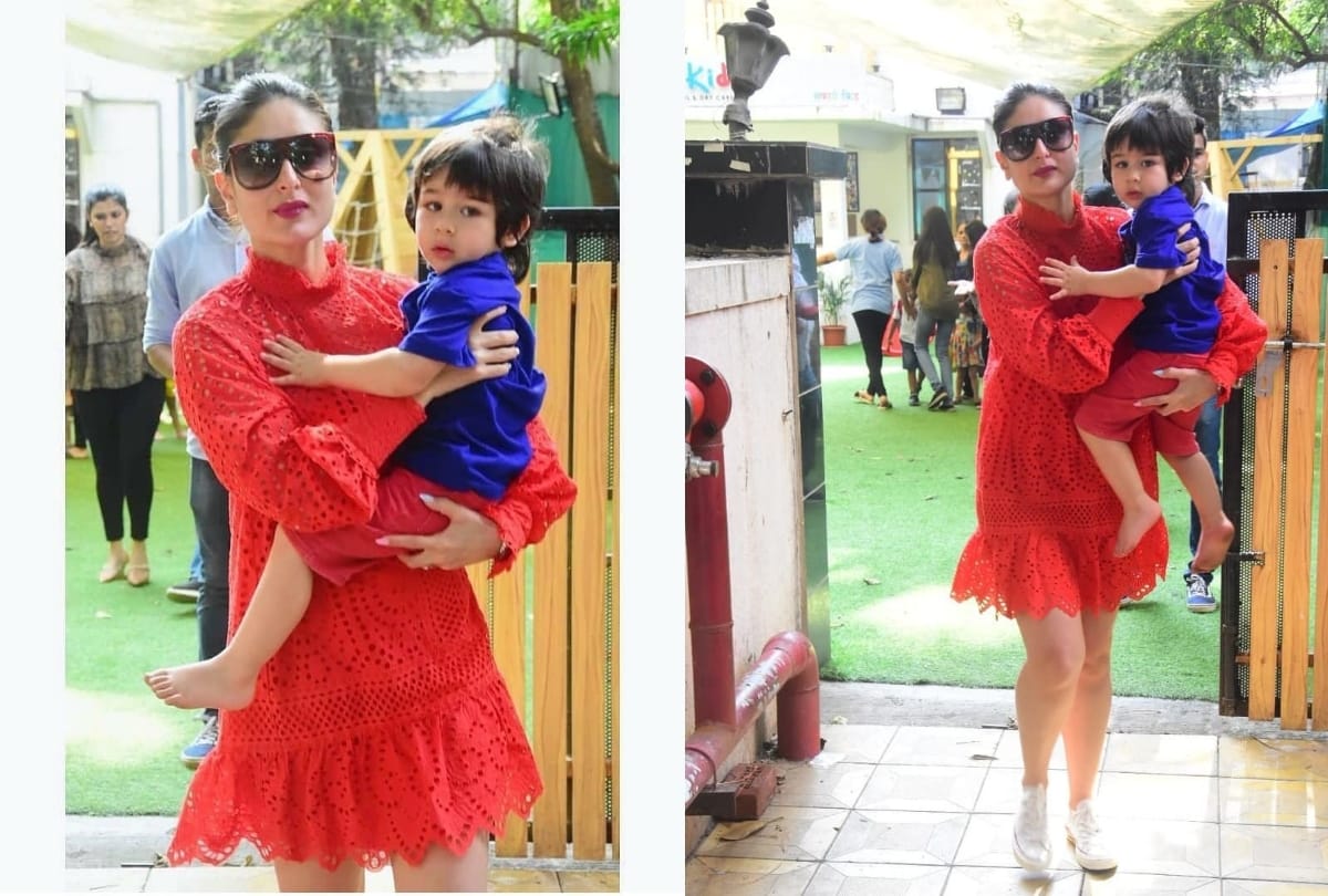 kareena kapoor looks ravishing in latest red hot lace dress
