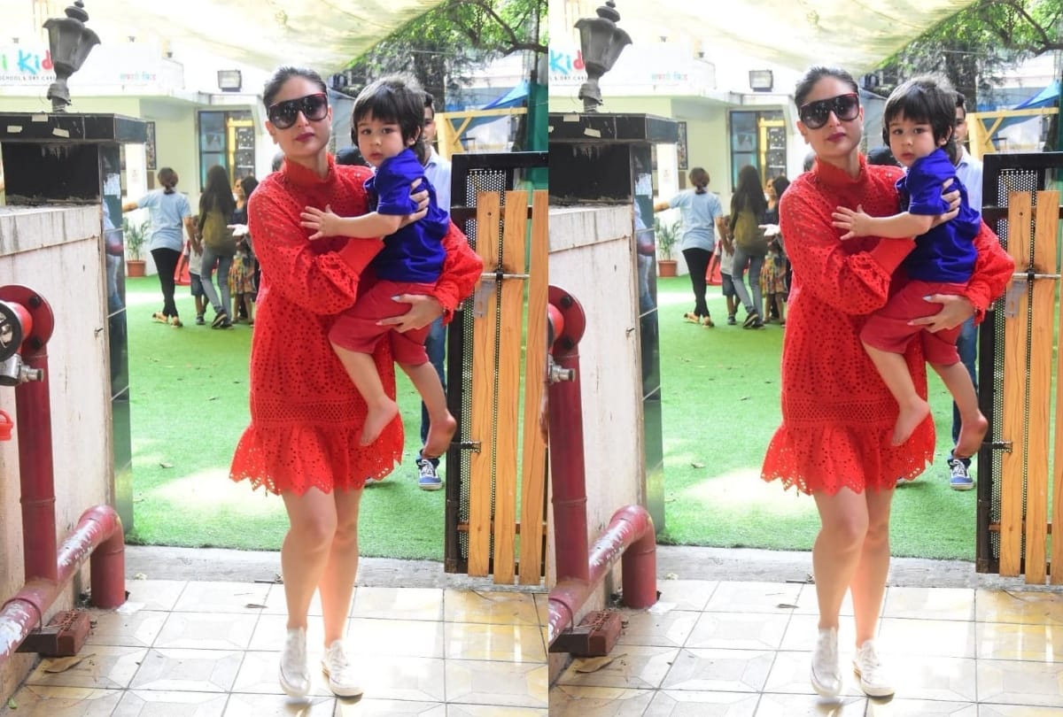 kareena kapoor looks ravishing in latest red hot lace dress