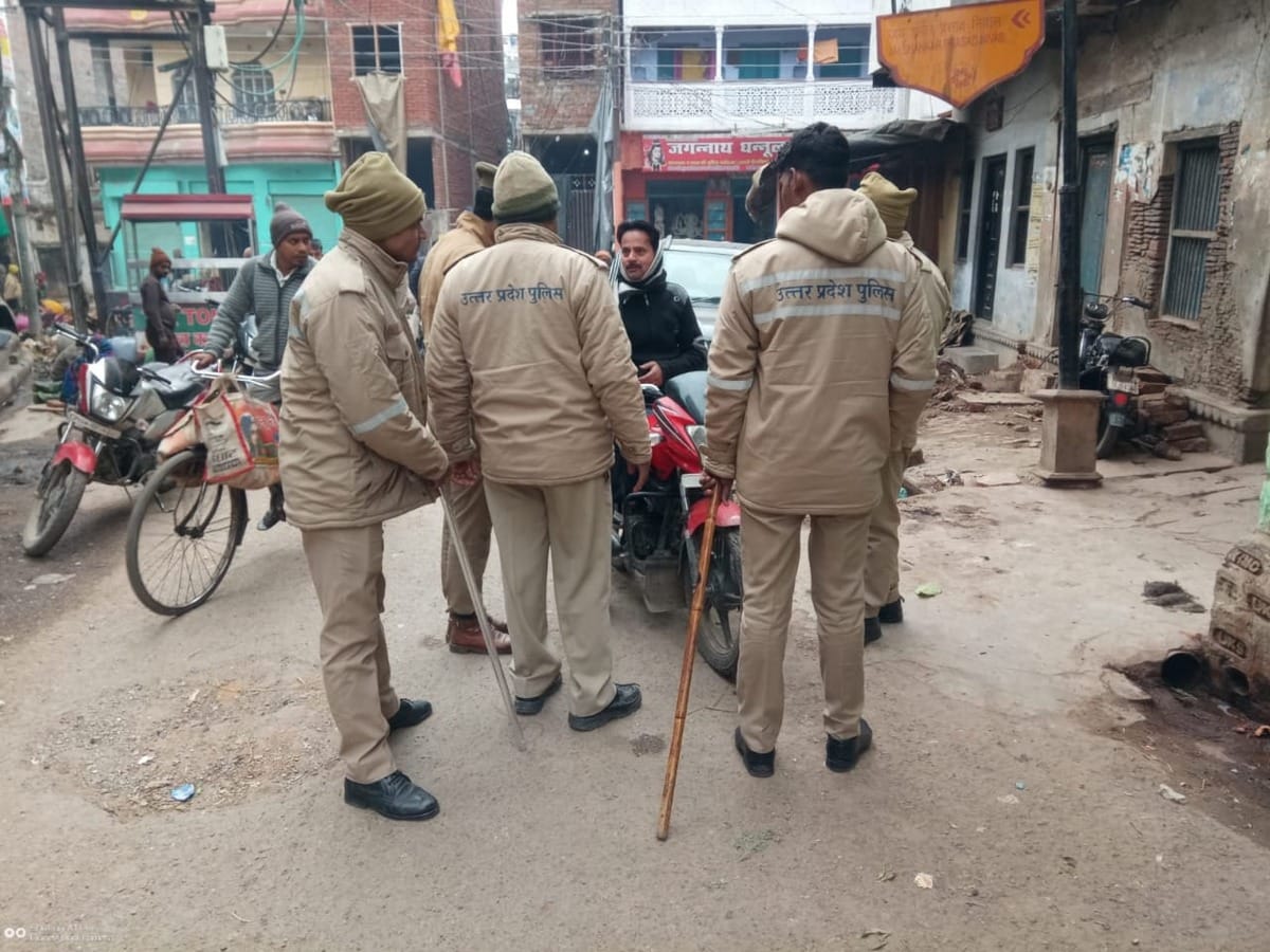 Police forces deployed at various places in city to caa citizenship amendment act