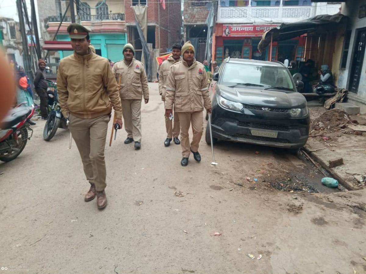 Police forces deployed at various places in city to caa citizenship amendment act