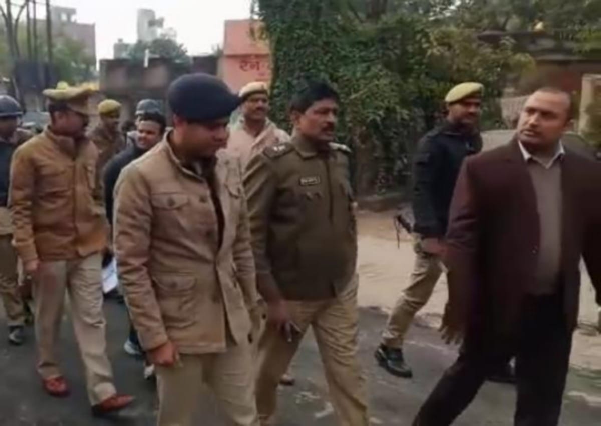 Police forces deployed at various places in city to caa citizenship amendment act
