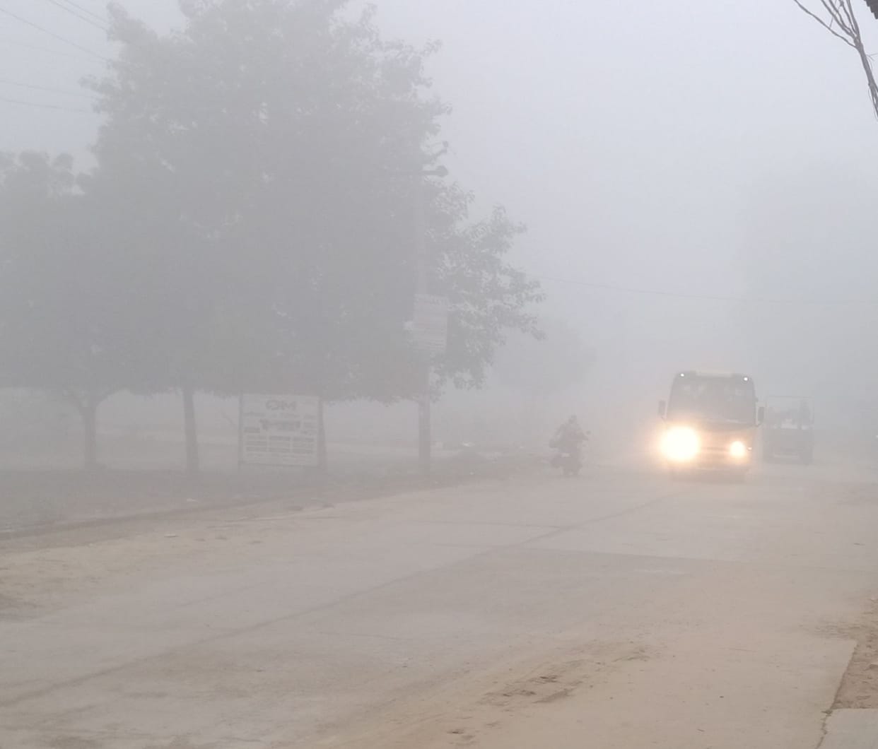 cold,very low weather in narnol