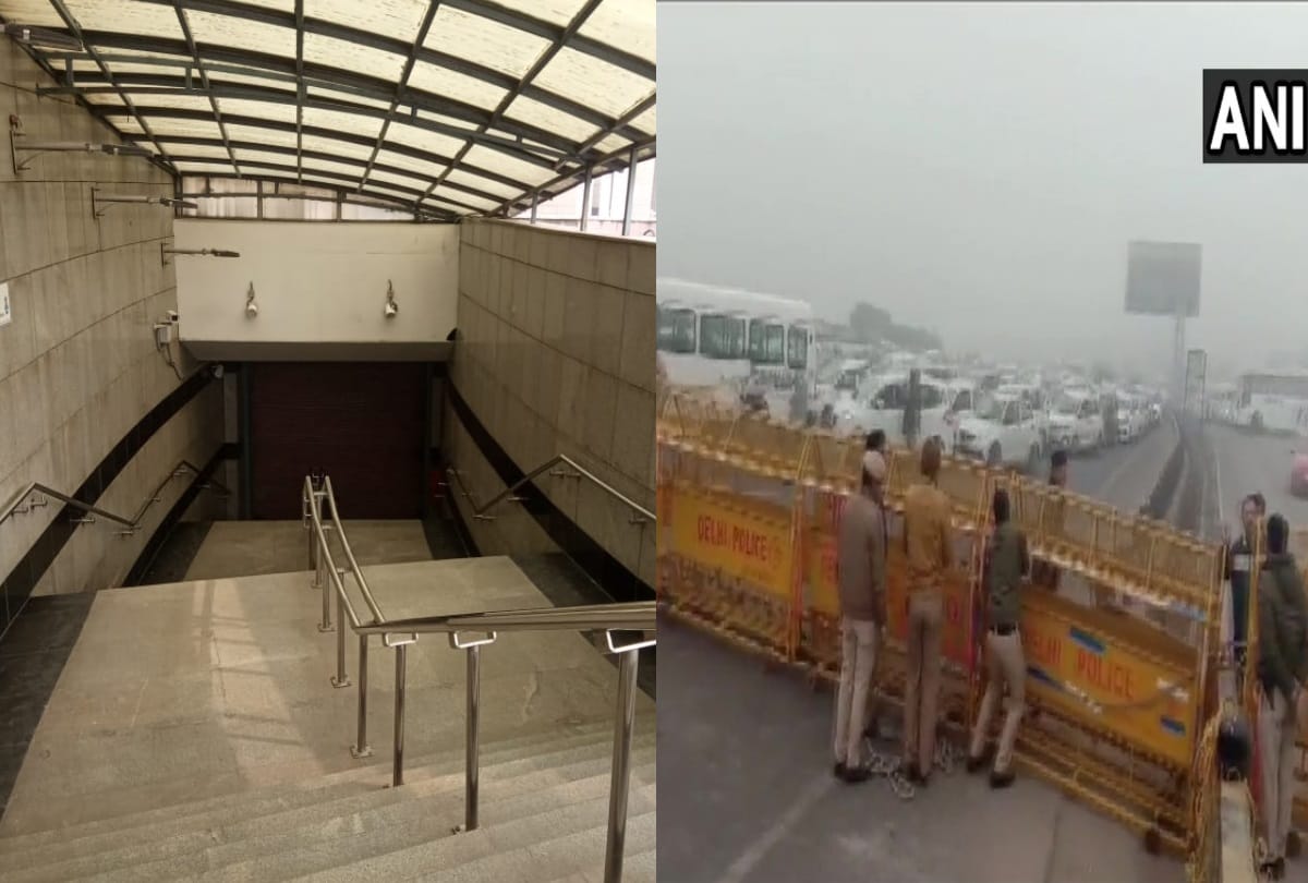 CAA 2019 amidst protest in delhi many metro stations roads closed no train halting no door open