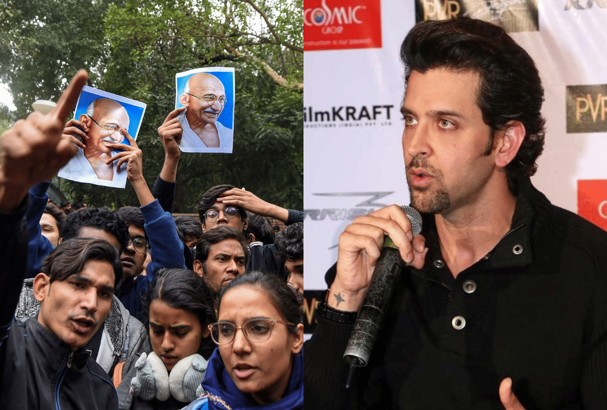 Farhan Shared Inaccurate Map Of Kashmir and Hrithik Reacts On Student Protests entertainment news