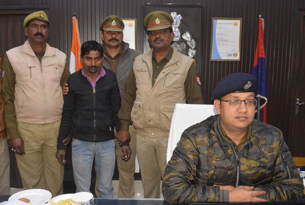 accused in rape and murder case arrested from hariyana