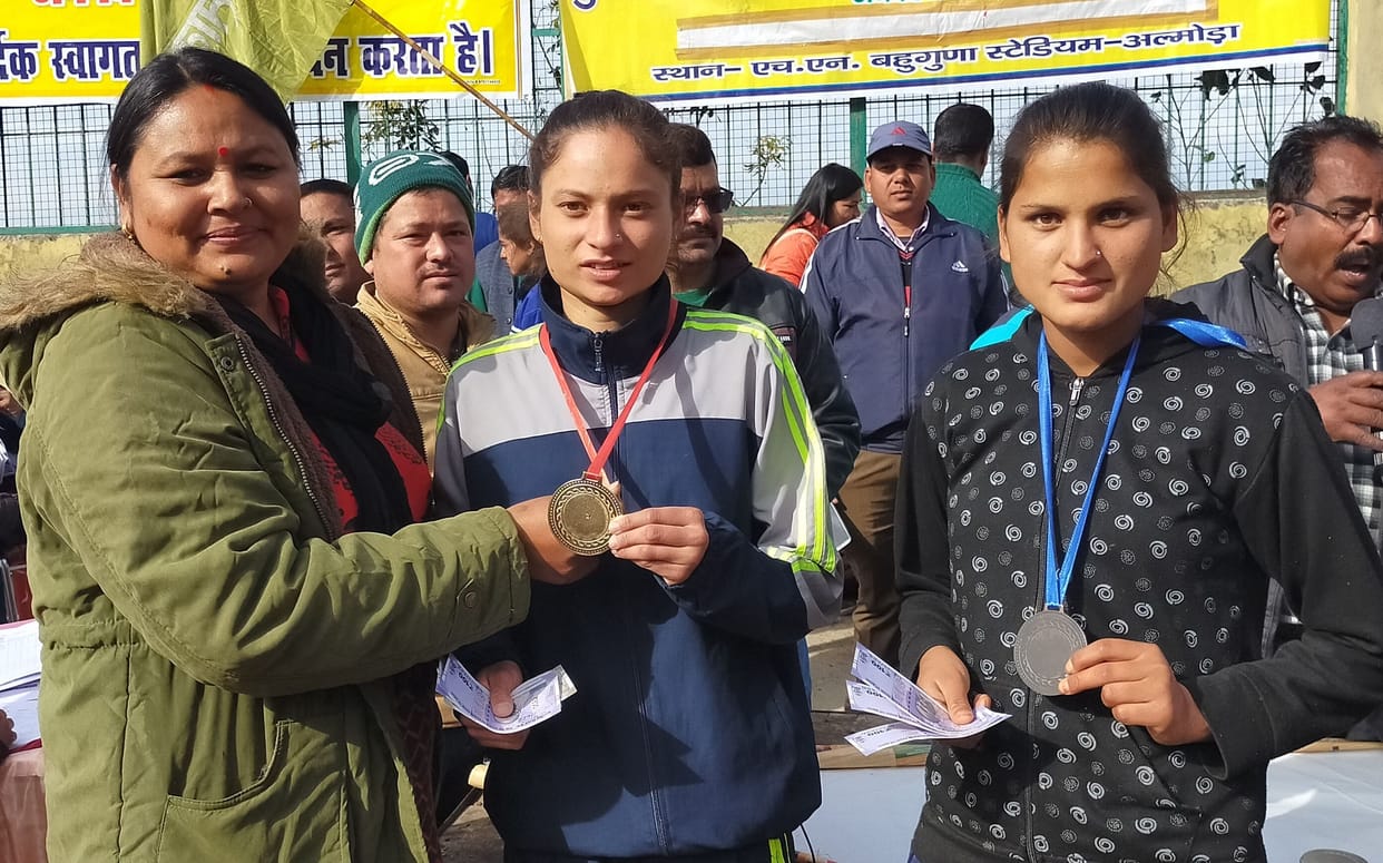 Seema, Priyanka, Bhavna won the race