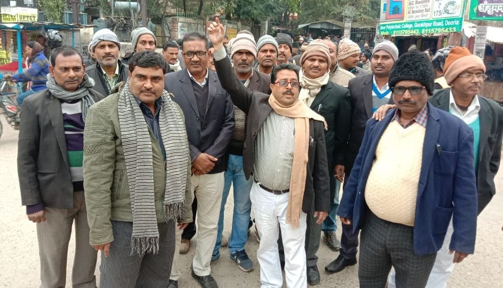 Lower on strike in Deoria
