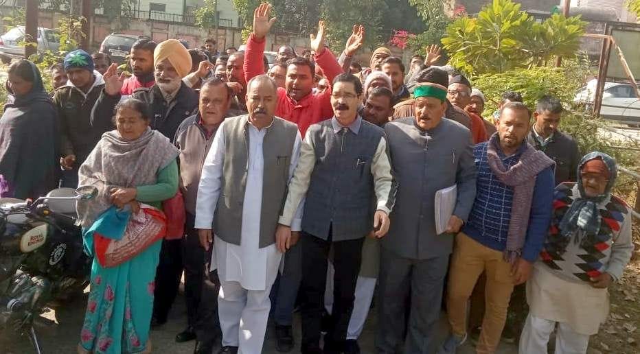 Jana Sangh Morcha surrounded the Tehsil