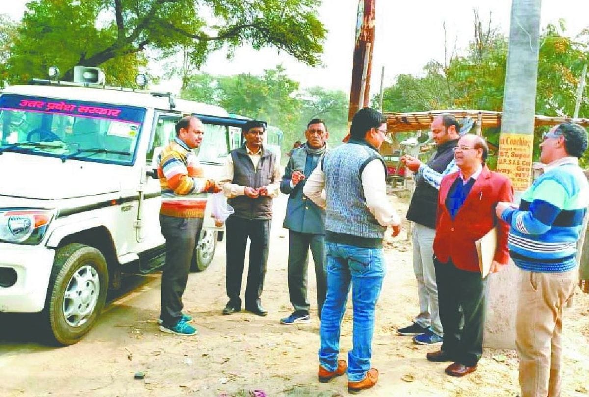 Officers inspected the Kumbh mela in vrindavan
