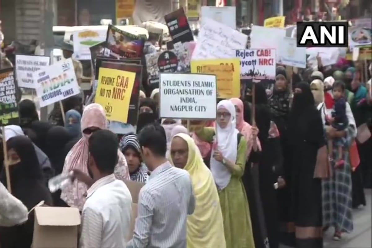 Anti-CAA protests in Mumbai's August Kranti Maidan, Nagpur