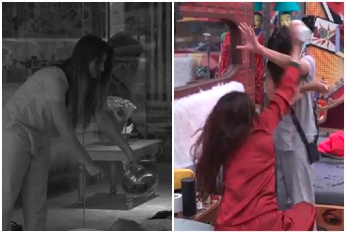 Bigg Boss 13 Shefali Bagga midnight drama irritated housemates Madhurima Tuli thrown Water