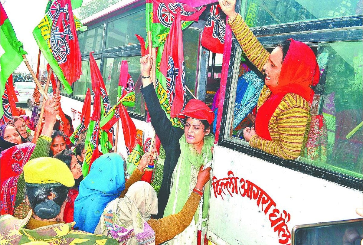 sp leaders detained for CAA protests in agra
