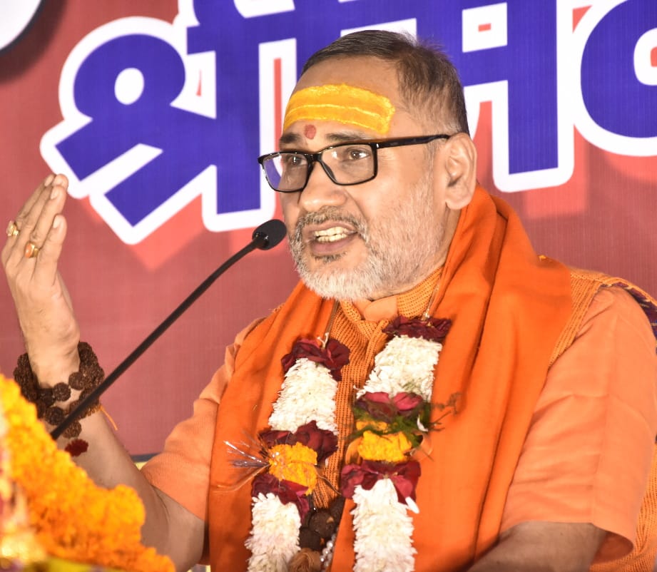 Swami Akhandanand Bhagwat Katha day 6th day organise bhaiya ji daal bhaat parivar gorakhpur