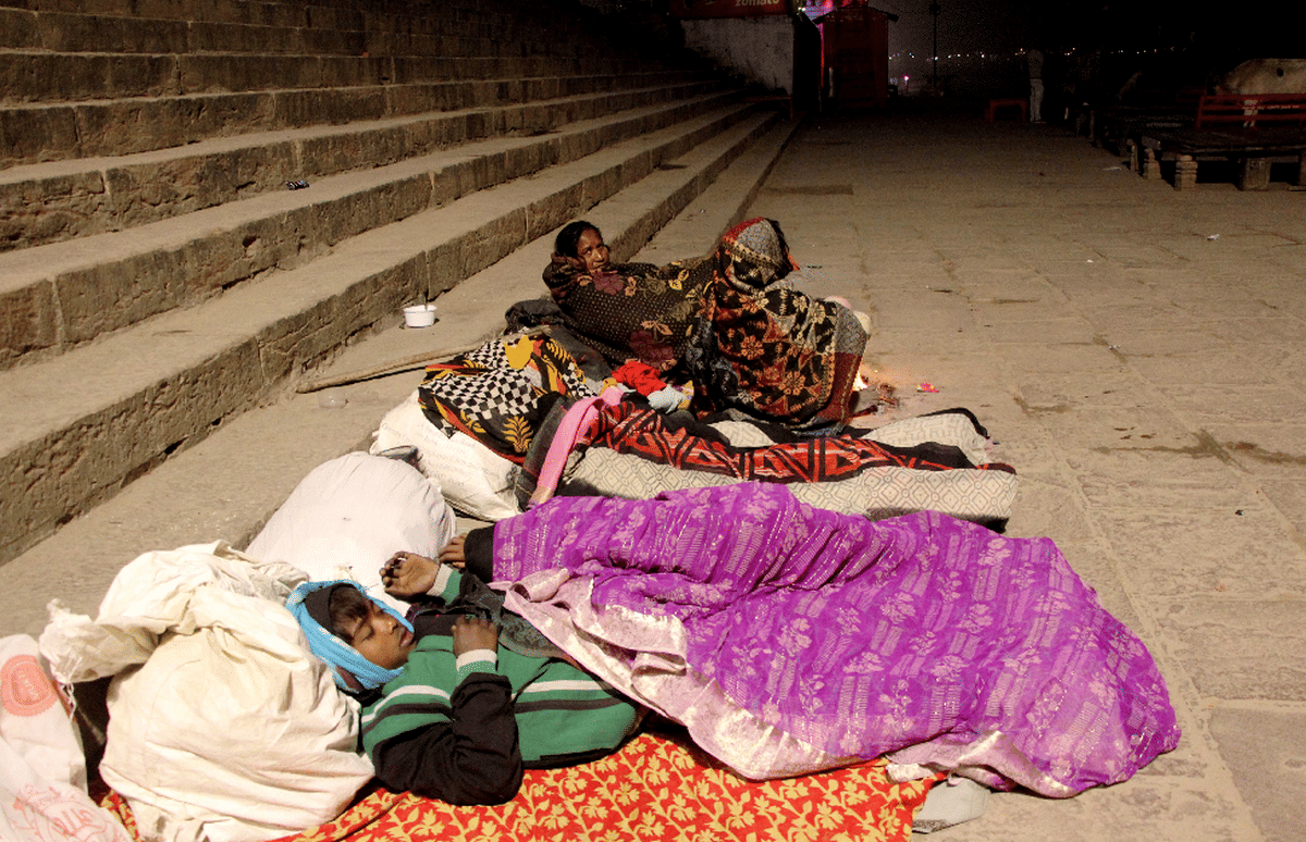 Eight degree temerature in varanasi cold winter weather