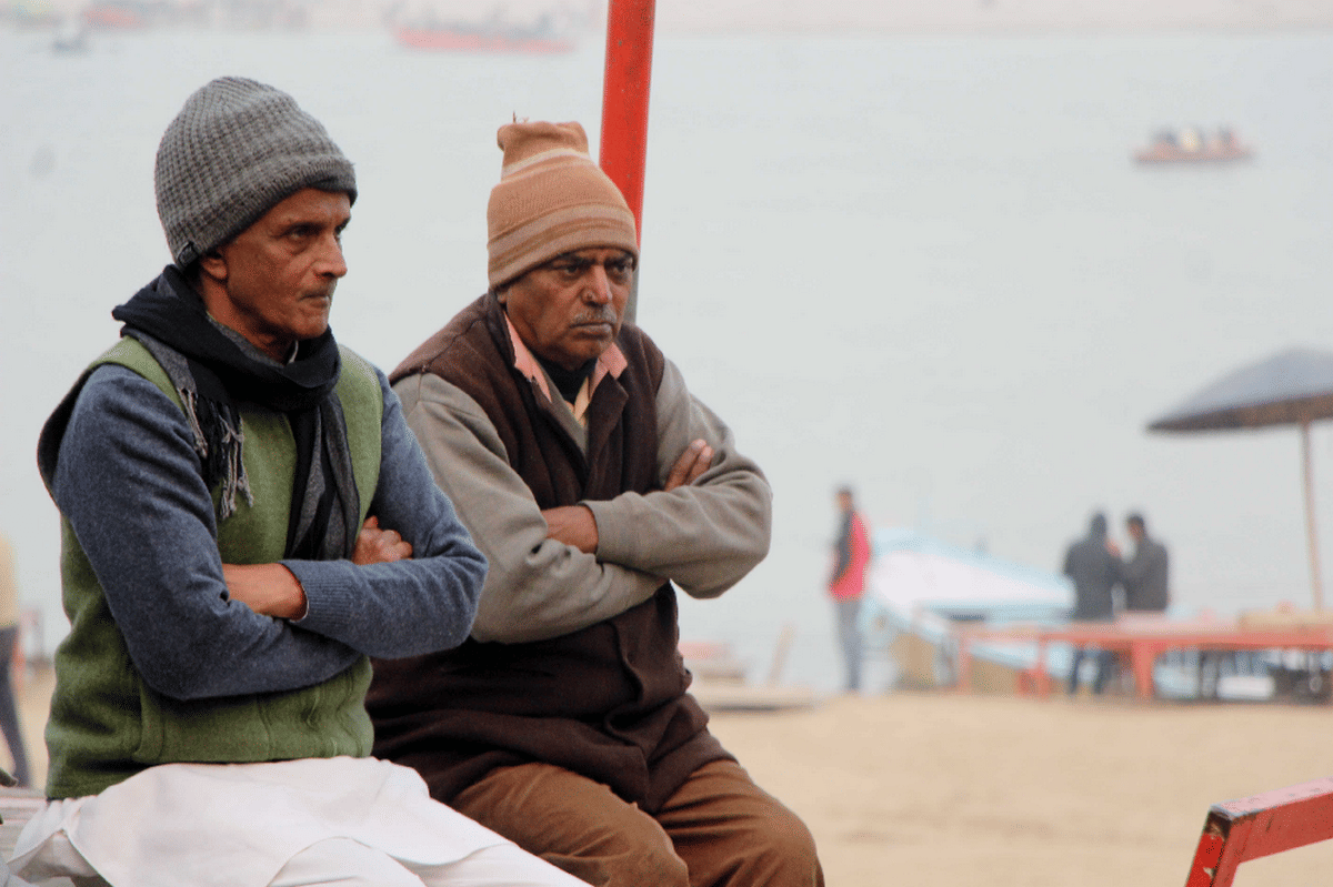 Eight degree temerature in varanasi cold winter weather