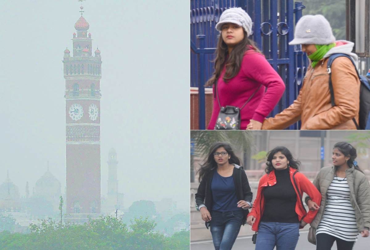 weather update: shivering cold, temperature go down in lucknow