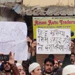 Protesters Playcards