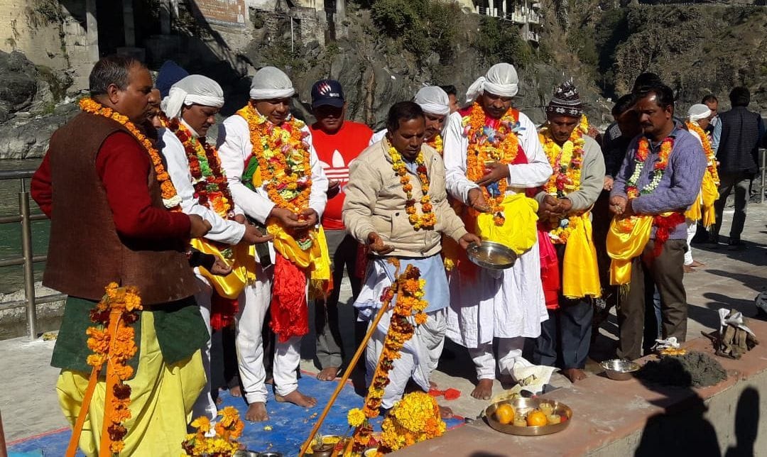 pandavas did pita tarpan and ganga snan