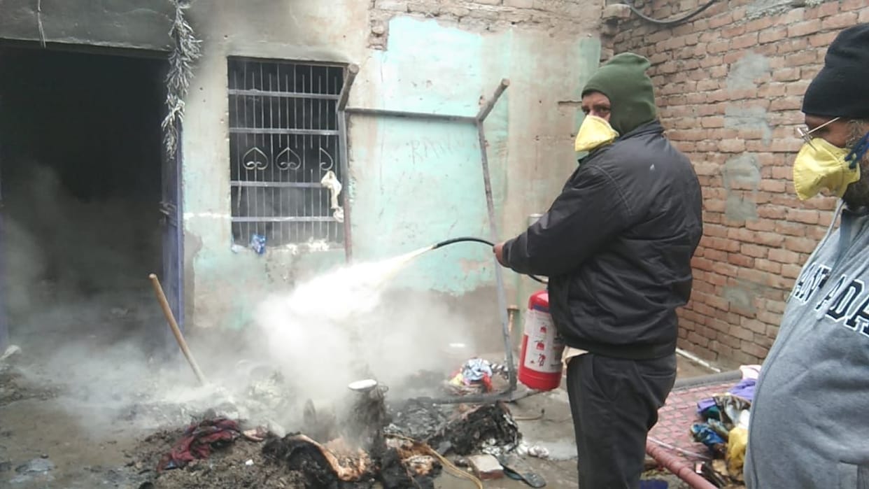 Worker's death due to fire in house, fatehabad
