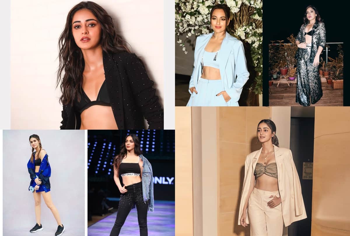 katrina kaif to ananya pandey who skip shirt under blazer for bra in 2019
