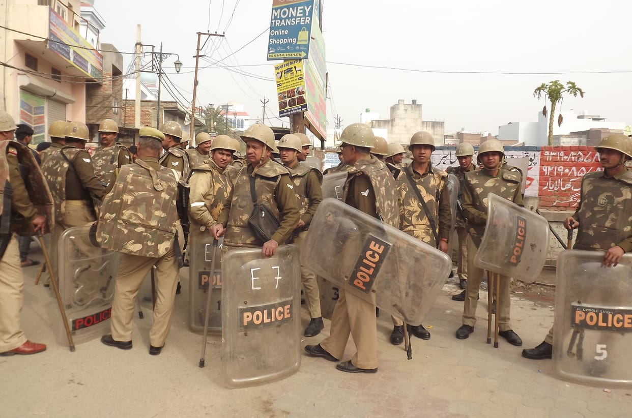 The market remains closed in Deoband, police is ready
