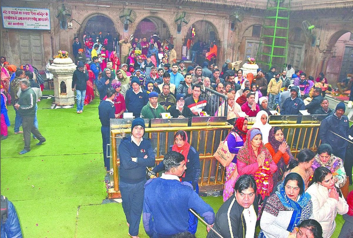 Number of devotees reduced in mathura vrindavan due to CAA Protests
