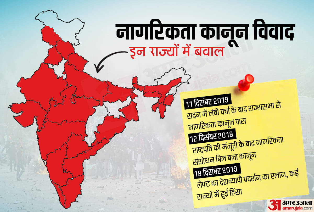 Countrywide Protest over citizenship amendment act 2019 Timeline CAB in India