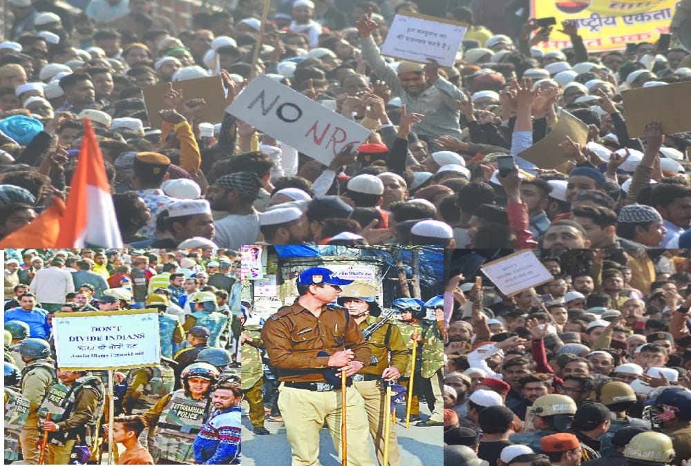 CAA Protest: police control Aggressive public and Ruckus in roorkee haridwar