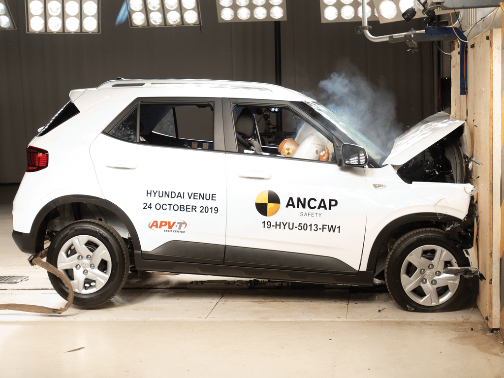Subcompact SUV Hyundai Venue get 4 star rating in A-NCAP crash test
