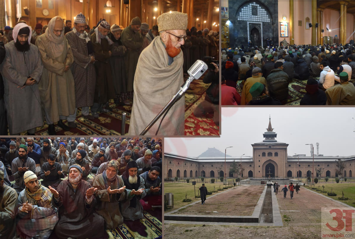 People prayed peacefully in Jamia Masjid, Srinagar Kashmir, after 20 weeks