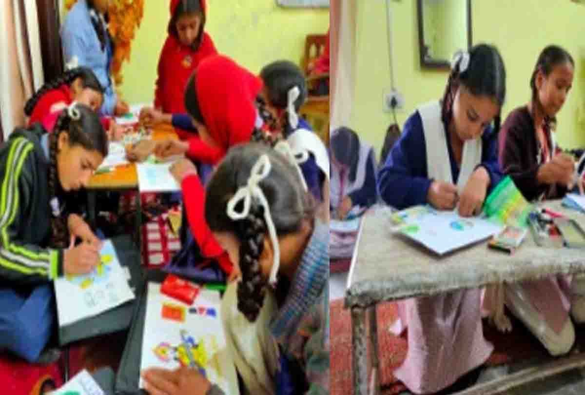 Aparajita 100 Million Smiles girl student gave message of women empowerment through painting