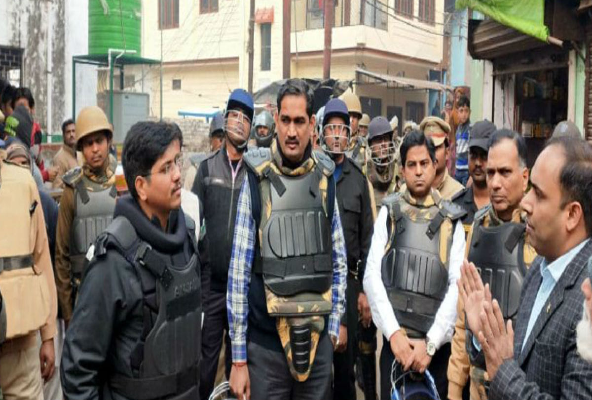 Kasganj Administration Foot March Over Violence On Caa