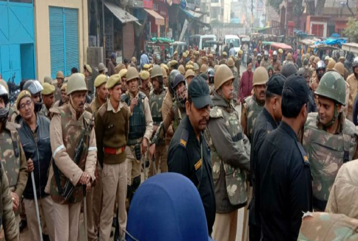 Kasganj Administration Foot March Over Violence On Caa
