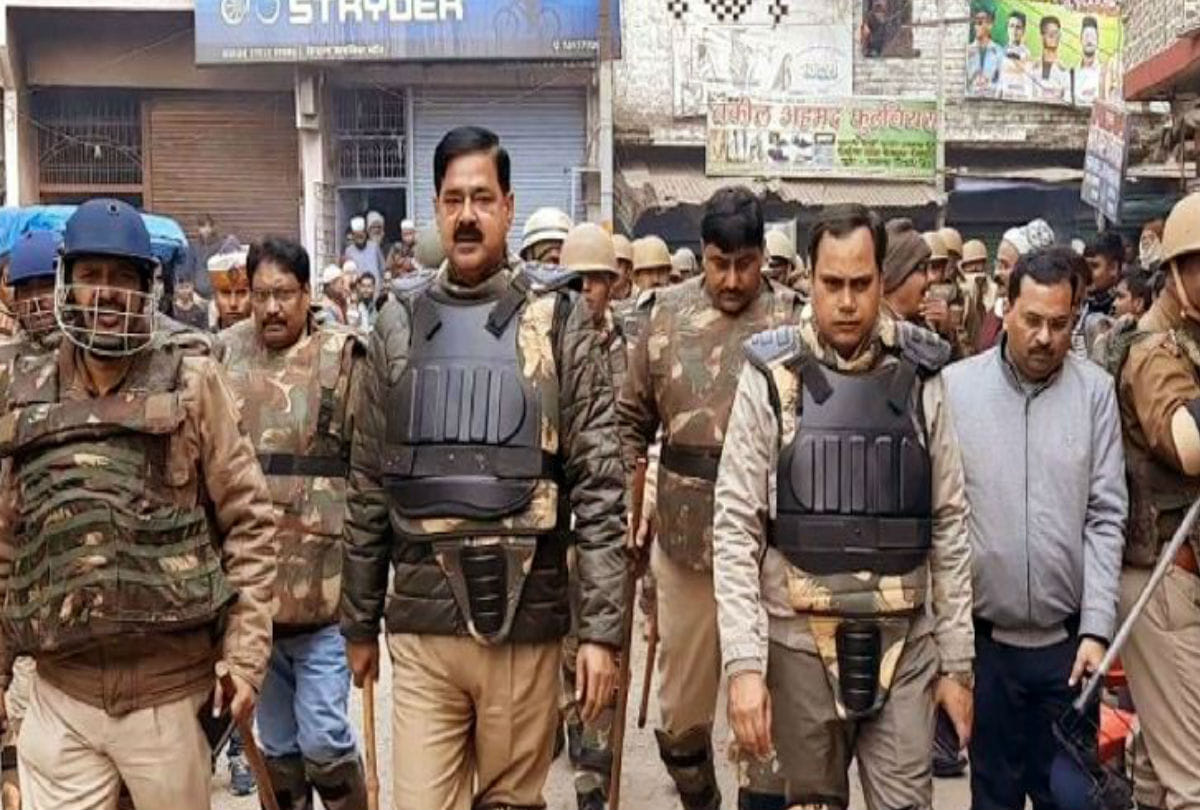 Kasganj Administration Foot March Over Violence On Caa