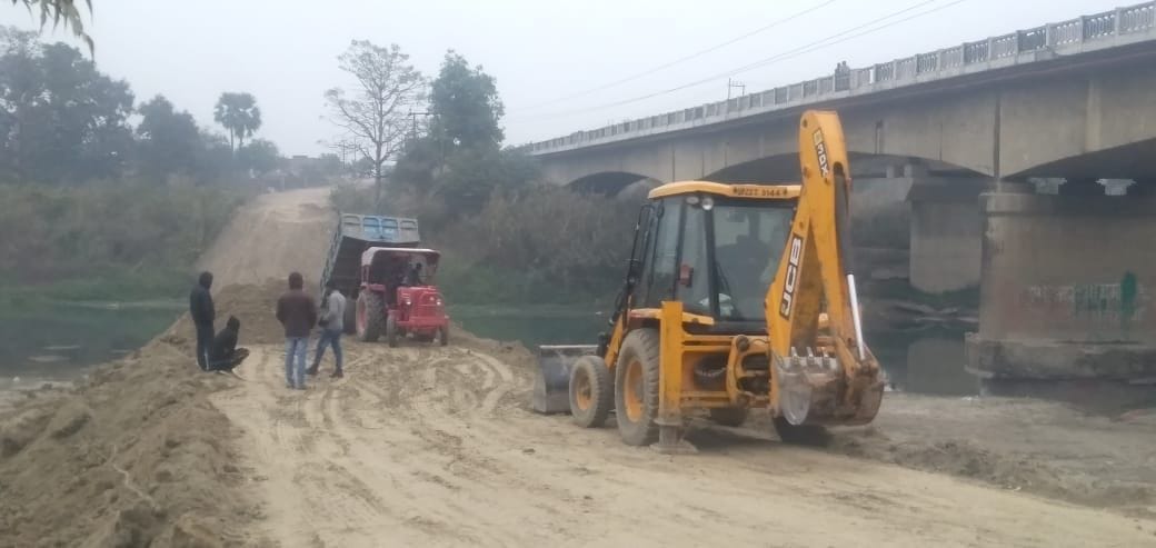 The Road is Being built along the river